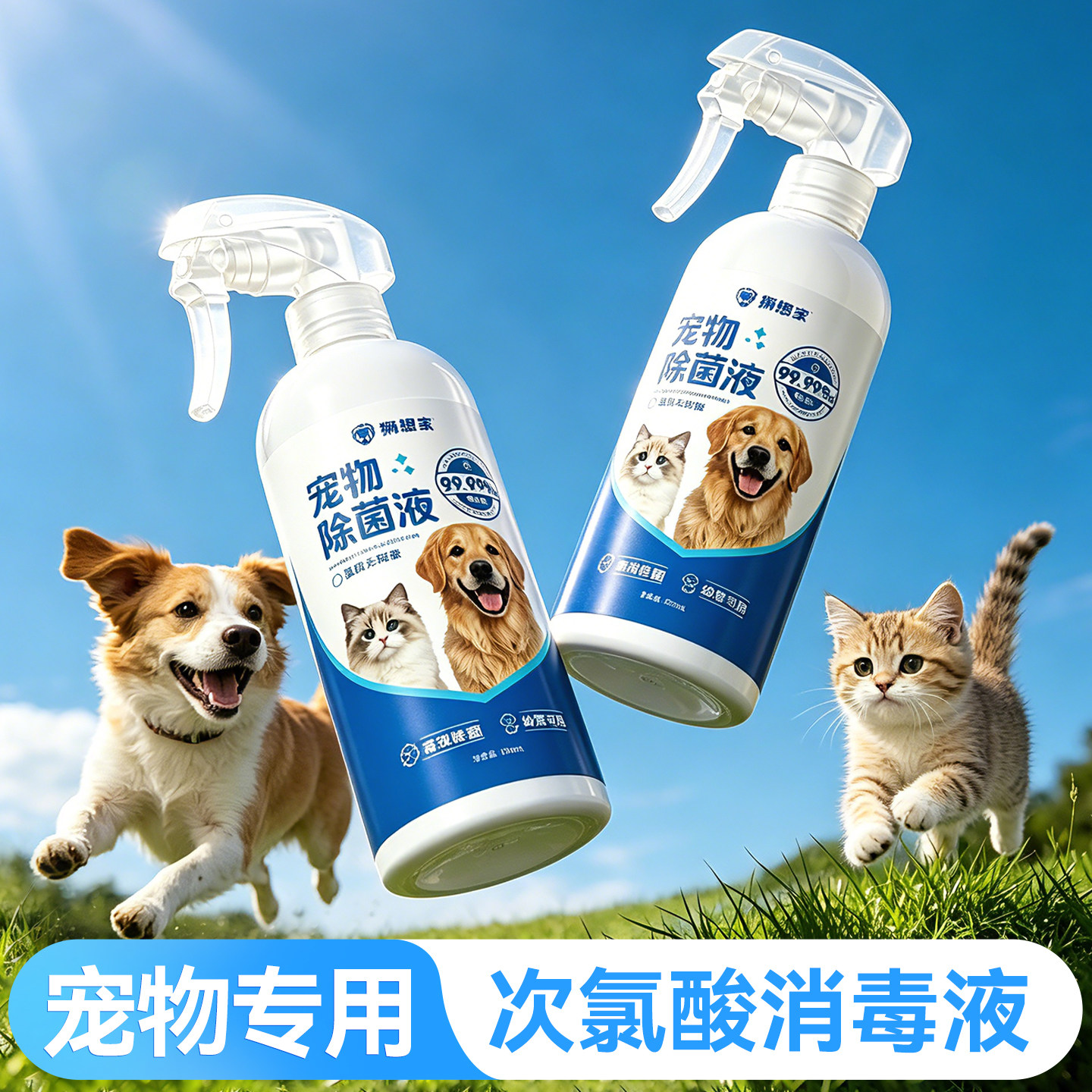 次氯酸宠物消毒液500ml官方正品