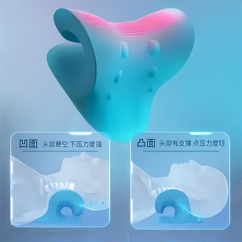 速发【家中必选】按摩枕 重力指压 颈肩按摩枕头牵引矫正器