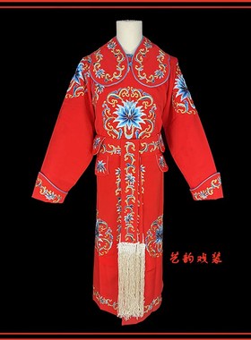 速发戏曲戏剧京剧武生古将花剑衣将军侍卫戏服武装大武生好绉团花