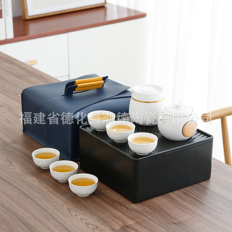 速发企鹅壶套行茶具旅装陶品精品商务礼瓷高档家用小套功夫茶工厂