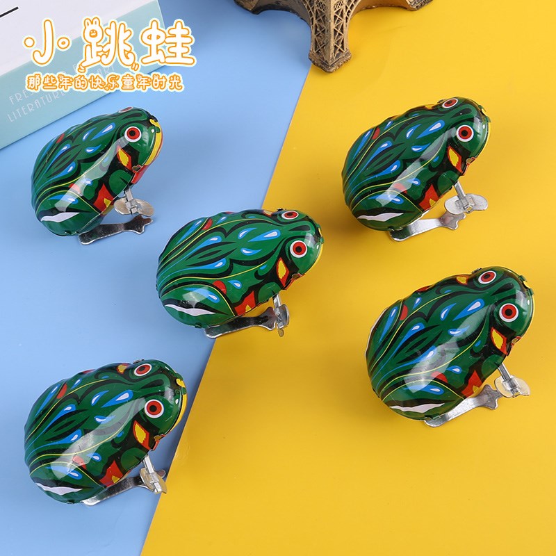 现货速发铁皮青蛙 跳跳蛙发条宝宝礼物 经典怀旧复古幼儿园小礼品