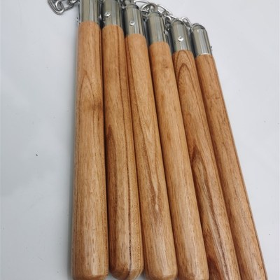 速发花梨木双节棍成不锈绵双截棍实木专业实战儿童防身人海钢玩具