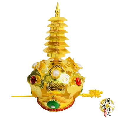 现货速发道具用品 莲花冠 六角帽 太极如意冠 火焰冠芙蓉冠帽法冠