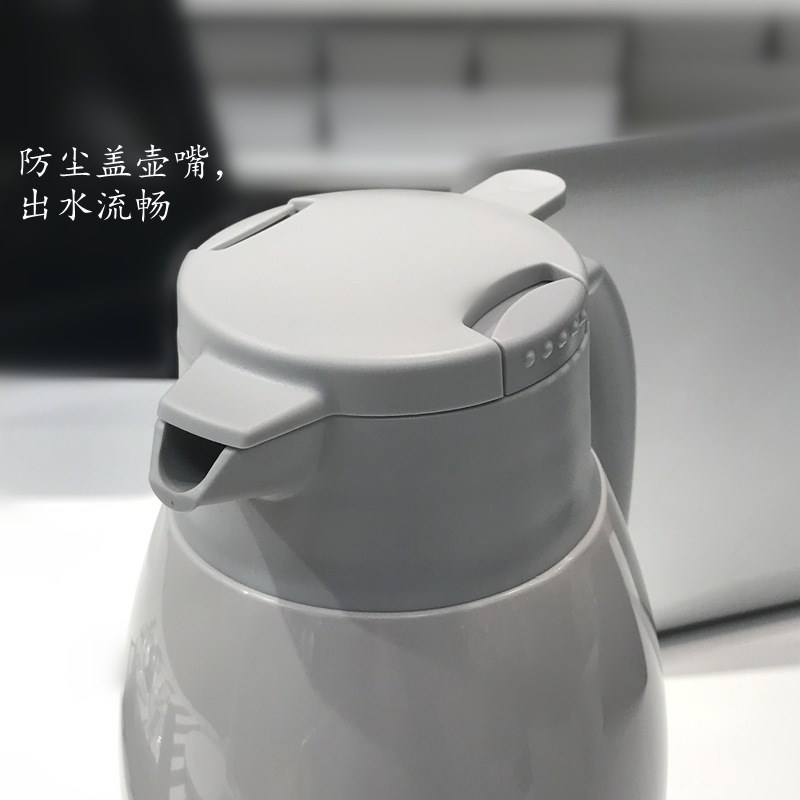 速发4TX热水瓶玻璃胆时尚家温壶居保办公学生宿舍便携式按压出水