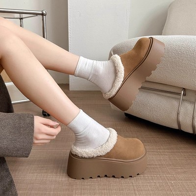 厚底增高包头拖鞋女外穿