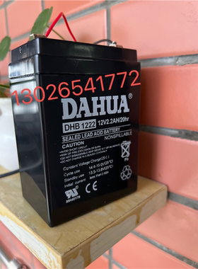 DAHUA蓄电池DHB122212V2.2Ah/20hr玩具车卷帘门消防电梯电瓶