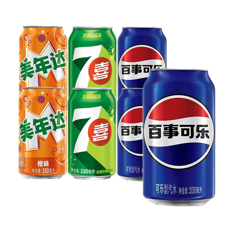 百事可乐330ml*6罐 碳酸碳酸饮料