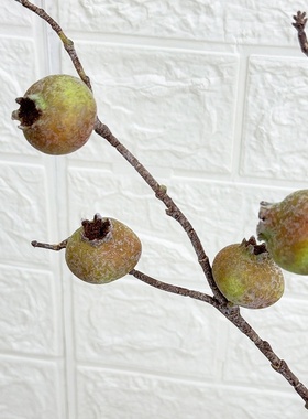 仿真果蔬山楂果家居客厅插花配饰春节装饰红果桌面摆件仿真水果