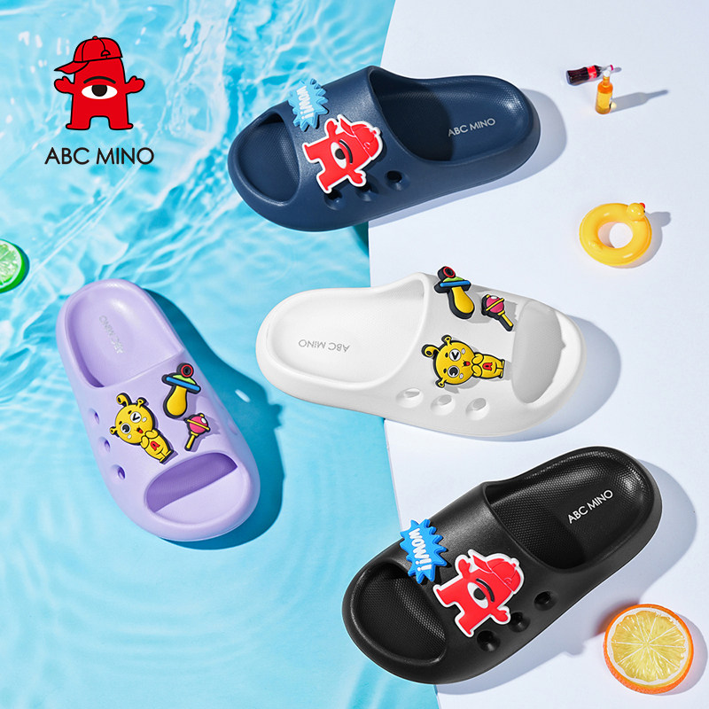 ABCMINO儿童包头防滑涉水洞洞鞋