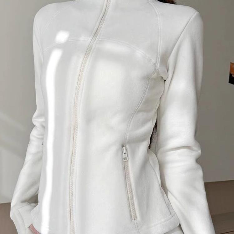 修身奥粒摇粒绒卫衣外套女