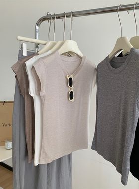 清仓尾货~专柜飞飞袖纯棉T恤女夏款短袖显瘦百搭正肩短款上衣