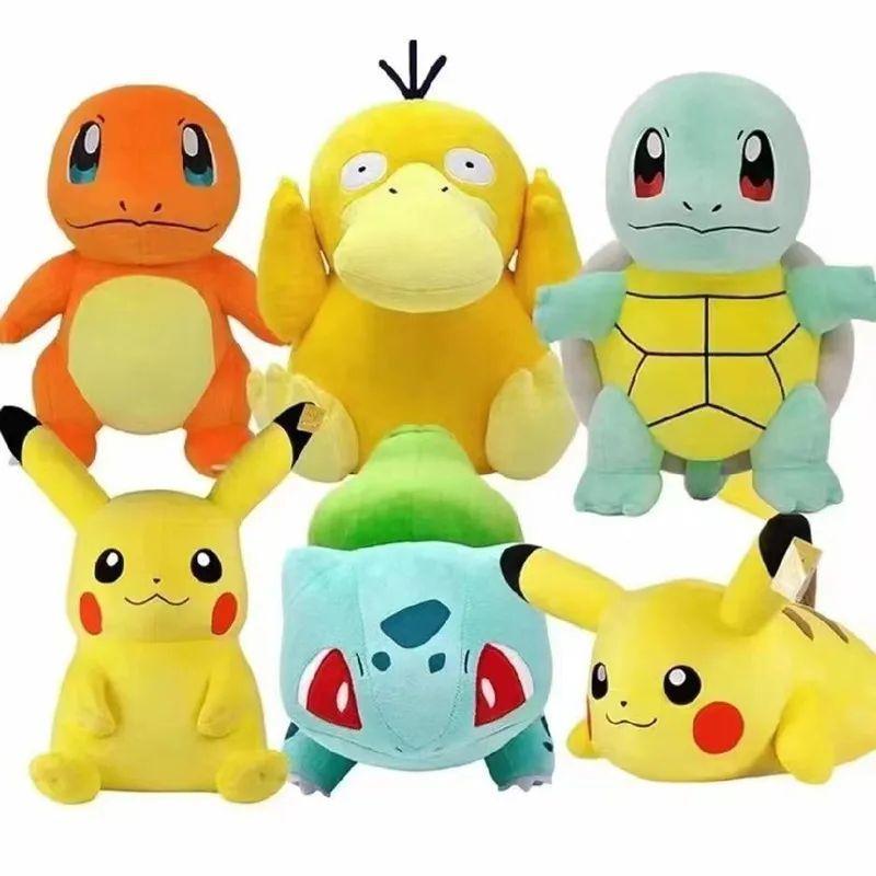 20cm Pokemon Stuffed Plush Toys Kawaii Pikachu Raichu Jenny