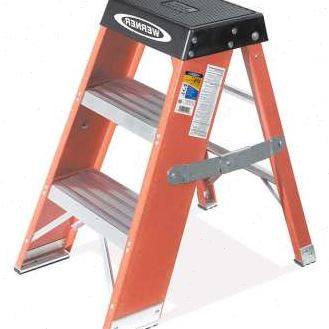 稳耐（werner）梯子玻璃钢登高梯0.6米绝缘梯蹬单侧折叠梯三步人