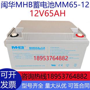 太阳能光伏发电板UPS电源 12V65AH机房主机 闽华MHB蓄电池MM65