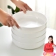 静茜正品 骨瓷餐具家用汤盘深口窝盘纯白简约微波炉蒸饭盘陶瓷菜盘