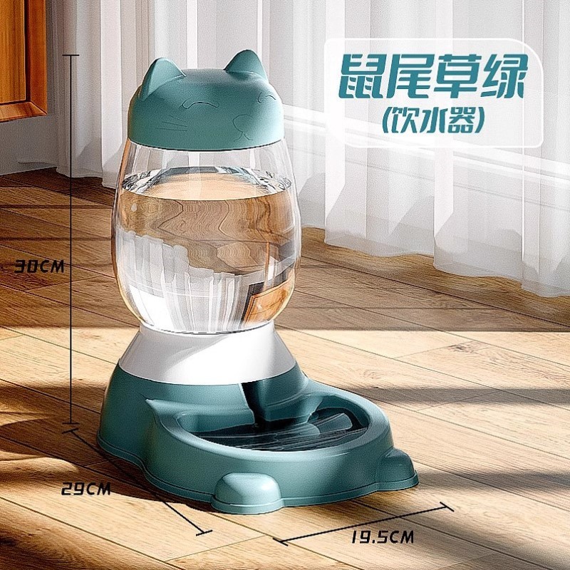 电猫猫咪不湿宠物狗器粮碗水插喂喂食嘴饮水机自动饭盆不喝水