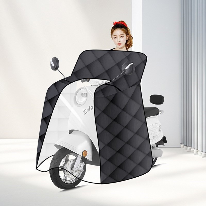 被款冬防寒通用新款加厚防水电动车四季2025新风挡挡风防晒电车秋