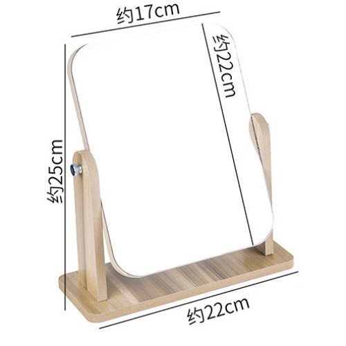 梳妆镜大号桌面化妆镜镜少女家用心网红美妆台式女宿舍镜子梳妆台