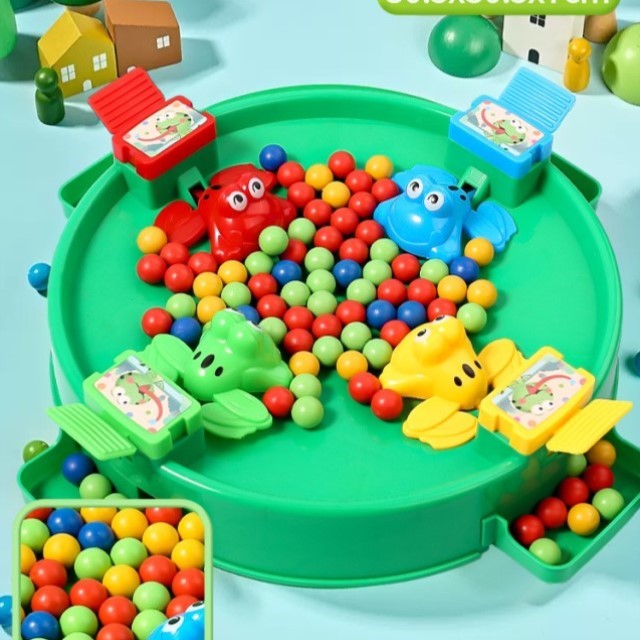 6游戏贪吃男孩青蛙桌面吃豆豆益智互动岁到3亲子儿童玩具女孩