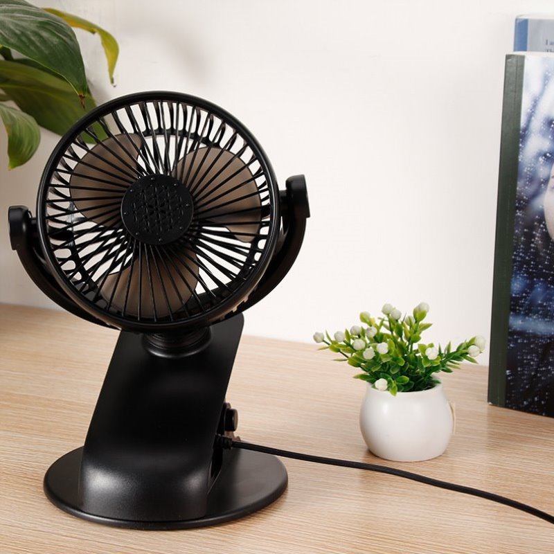 办公室USB学生宿舍桌面挂汽车大静音迷你夹扇便携式风力风扇床上