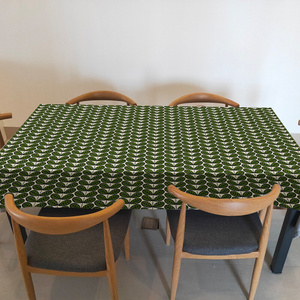 出口英国Orla kiely花朵桌布布艺加厚棉麻长方形餐桌布书桌茶几布