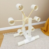 手工水风车水轮车儿童戏水玩具废物利用DIY水利发电模型家庭作业