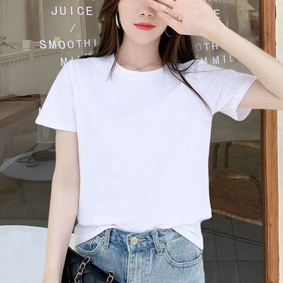 纯棉薄款短袖t恤女高级感女上衣