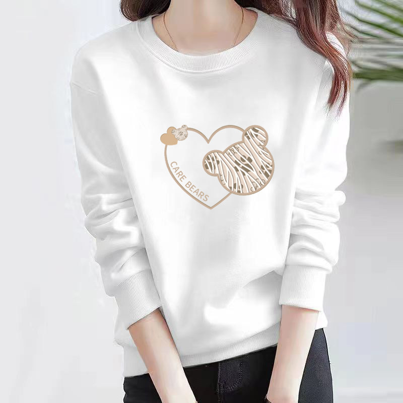 高品质卫衣女2026春秋新款纯棉宽松秋冬加绒圆领长袖套头圆领上衣