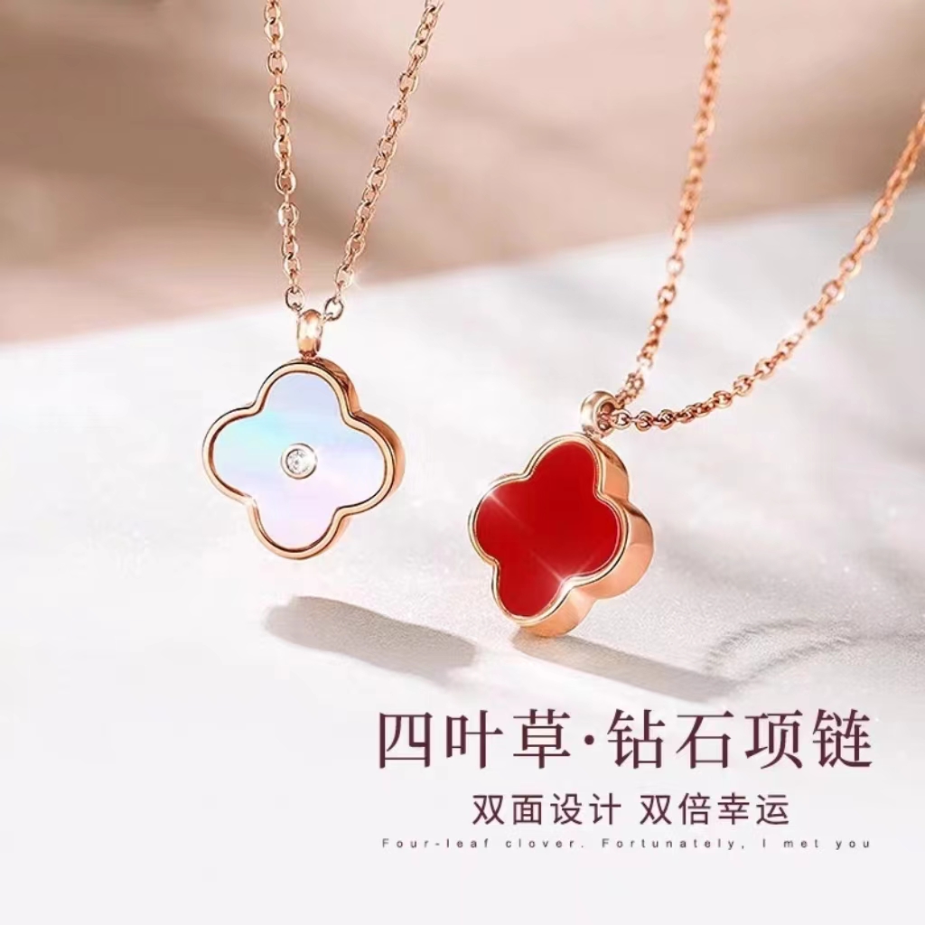 【狂欢大促】正品钻石项链女轻奢时尚情人节送女友老婆专柜礼盒