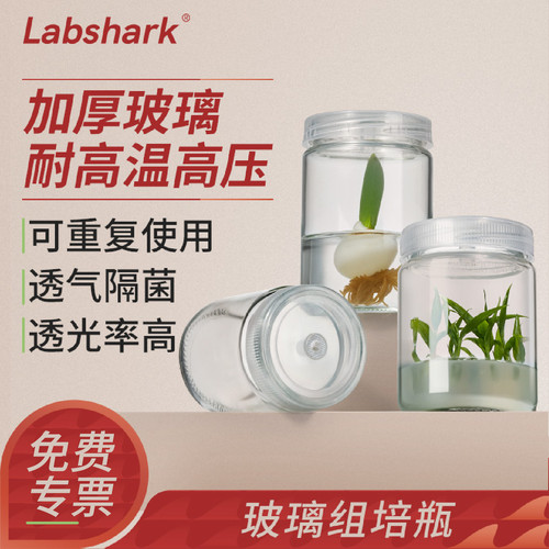 Labshark玻璃组培瓶实验室专用