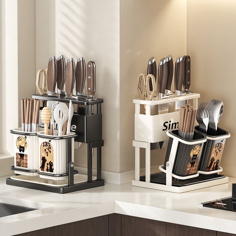 厨房台面刀架置物架筷子筒筷笼