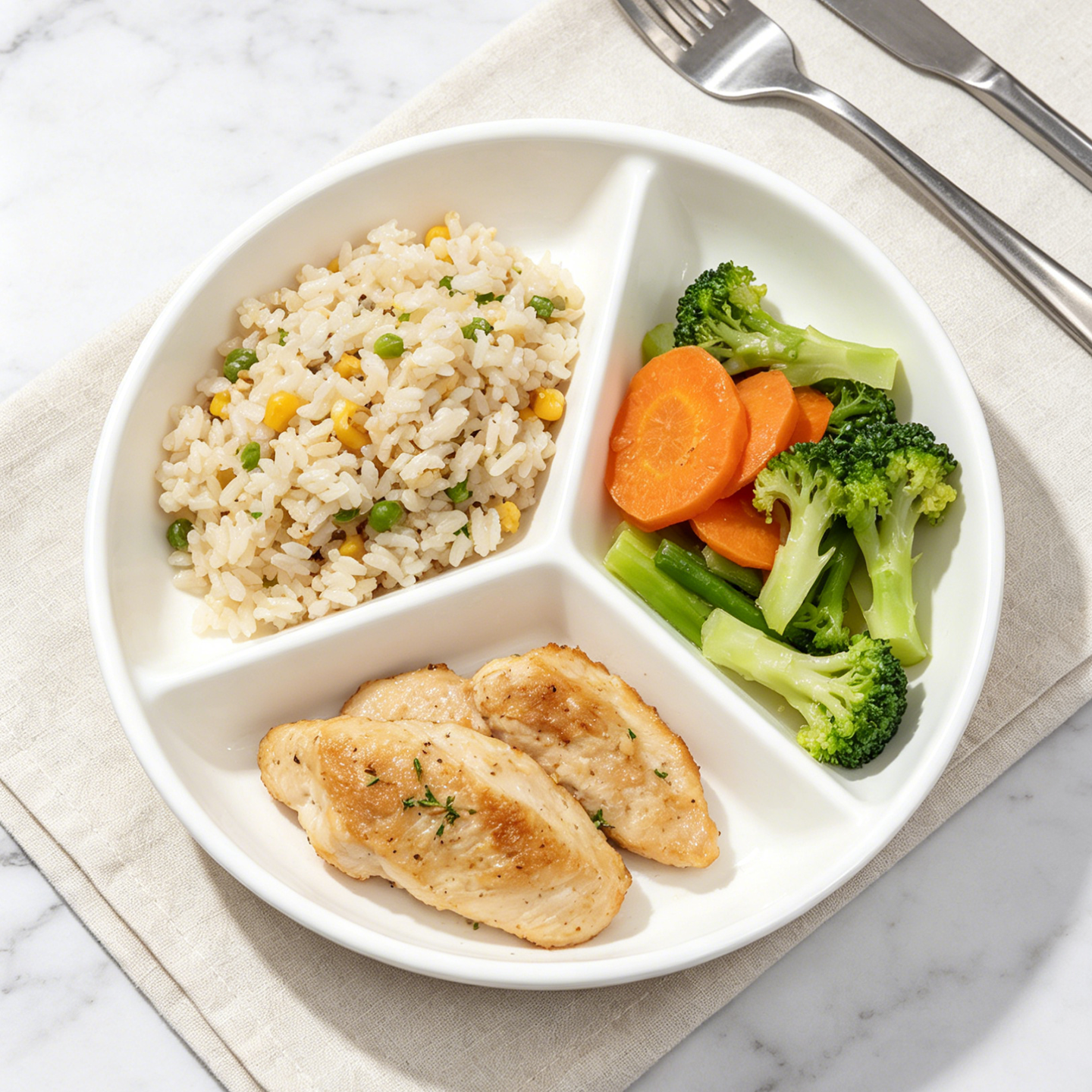 陶瓷电饭锅内蒸笼三分格蒸盘圆形婴儿宝宝辅食一锅蒸炒锅蒸碗餐盘