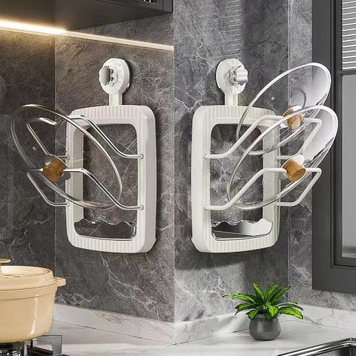 釋放臺面，輕松收納-吸盤鍋蓋架