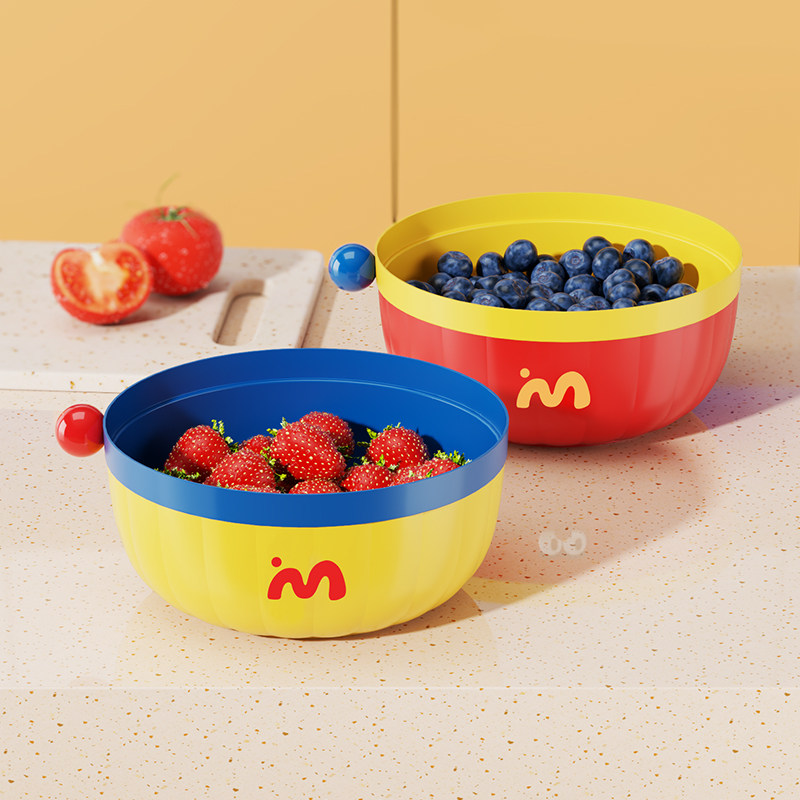 家用多巴胺厨房沥水篮菜筐洗蔬菜大号菜筐客厅水果收纳叠加洗菜篮,餐饮具,洗菜盆/沥水篮/漏水筛,淘宝优惠券,粉丝福利购,淘宝优惠卷