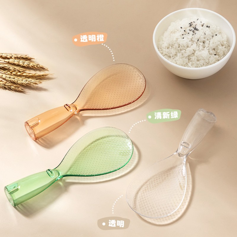 不粘米飯飯勺子盛飯可立式透明
