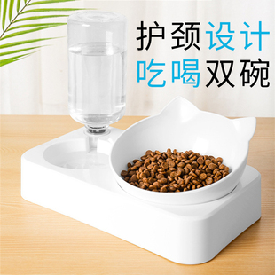 宠物自动饮水器喂食器两用猫碗猫咪通用