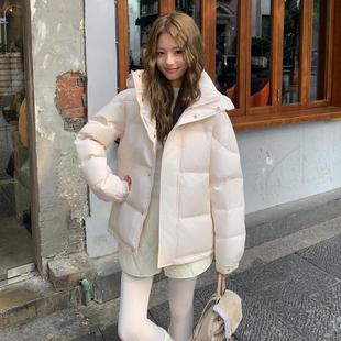 官方旗舰店女装MM明摩轻羽绒服女短款2025新款冬季情侣小个子外套