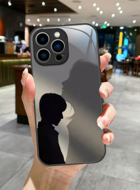 新款情侣影子男女适用于neo8vivoY300pro手机壳钢化玻璃Y200i高级感防摔X200全包neo9硅胶软边X100创意保护套