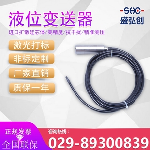 2000T液位变送器一体投入式 水位传感器厂家直销质保一年