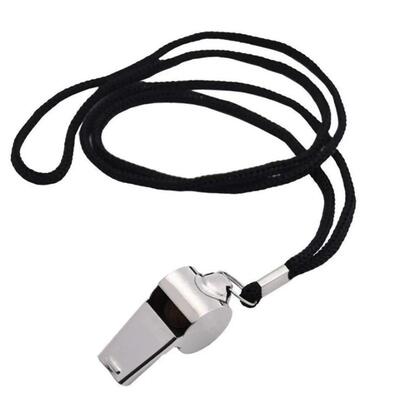Stainless Steel Whistles Referee Sport Rugby Metal Whistle W