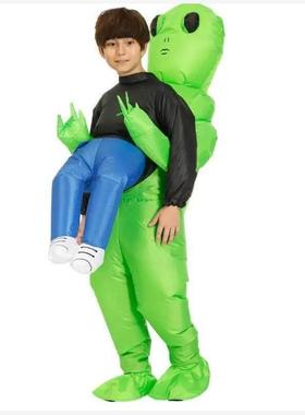 Green Kids Adult ET Alien Inflatable Costume Anime Suits Dre