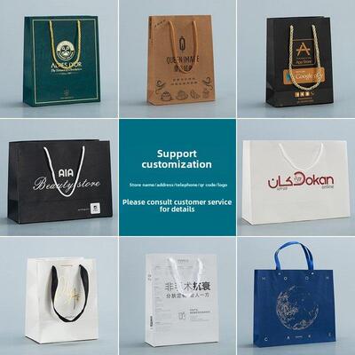 Kraft paper bags custom laptop bag red wine honey tea gift