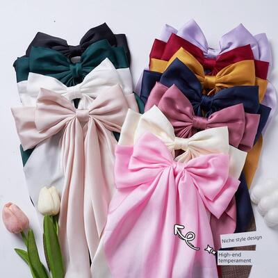 Red bow tie hairpin female Headband hair accessories clip