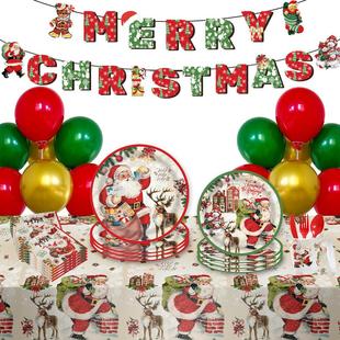 Claus 圣诞节派对装 Christmas Supplies 扮用品餐具 Party Santa