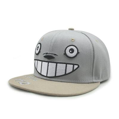 Totoro Baseball Hat 龙猫刺绣棒球帽男女嘻哈平沿帽