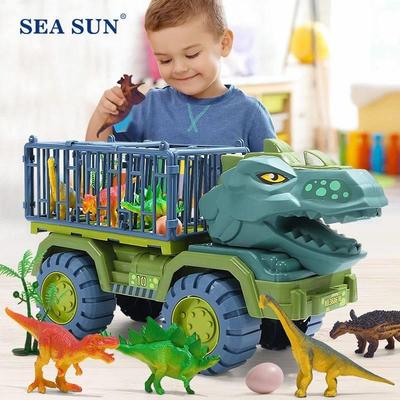 Boys Car Toys Dinosaur Truck Transport Carrier Vehicle Dino