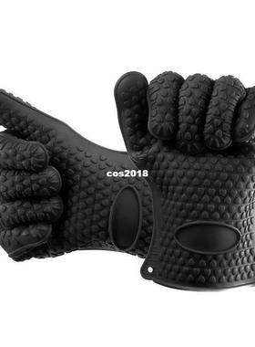 Oven Mitts Baking Gloves Heat Resistant Silicone Glove Thick