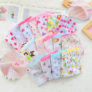 12Pc/Lot Baby Girls Underwear Cotton Panties Kids Short Bri