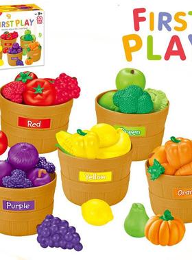 Farmer’s Market Color Sorting Set toy fruits Learning Toys