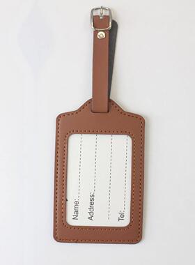 PU Leather Suitcase Luggage Tag Label Bag Pendant Handbag Po